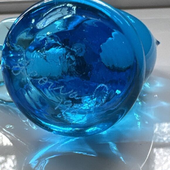 Bluebird Of Happiness By Leo Ward Hand Blown Signed 1987 - Picture 6 of 11